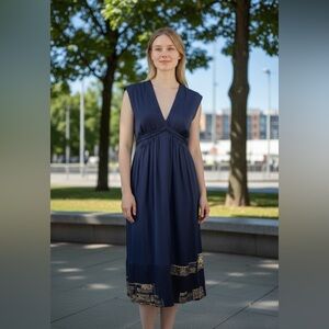 Mint Jodi Arnold silk dress size 0 color blue